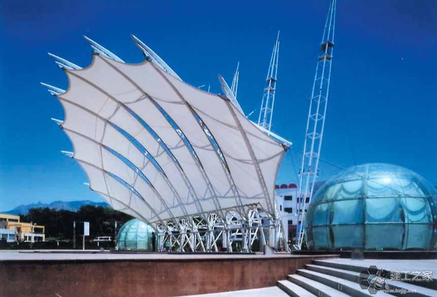 汉川车棚膜结构网架